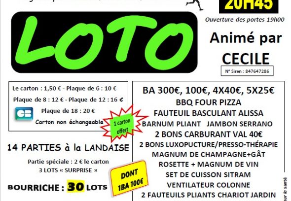 LOTO DU COUZEIX RUNNING CLUB